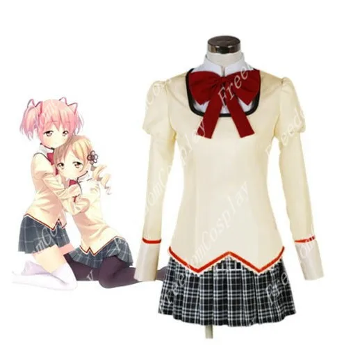 Puella Magi Madoka Magica школьная форма для косплея |