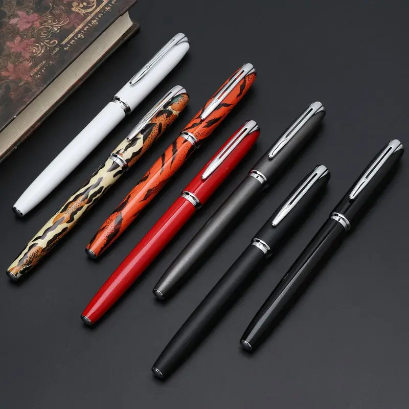 Jinhao 996 роскошная мужская авторучка бизнес-Студенческая 0,5 мм дополнительный тонкий наконечник каллиграфия школьные офисные принадлежности пишущий инструмент