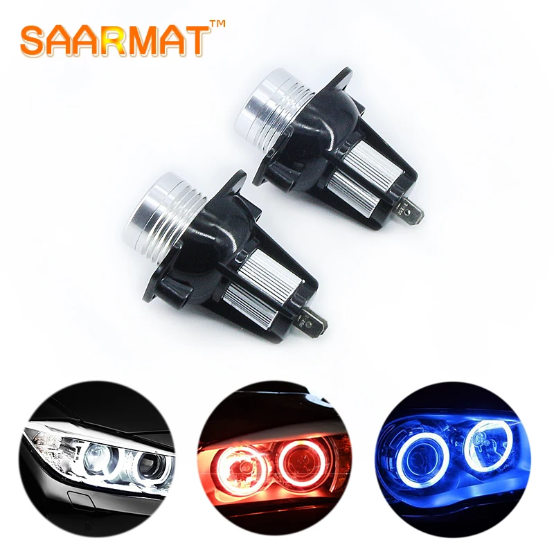 Светодиодные CANBUS ангельские глазки для BMW E60 E61 E63 E64 E70 X5 E71 X6 E82 E87 E89 Z4 E90 E91 M3 10 Вт