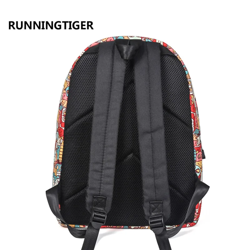 RUNNINGTIGER модные школьные сумки для девочек и мальчиков рюкзак с принтом совы