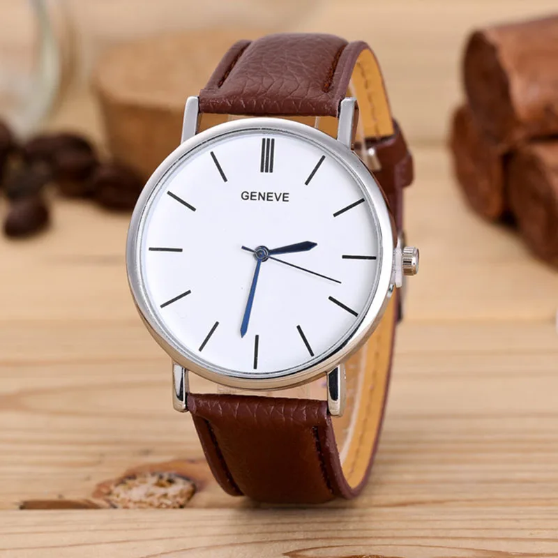 Для женщин топ роскошные часы кожаный ремешок Horloges Vrouwen наручные Femme 2018 оптовая