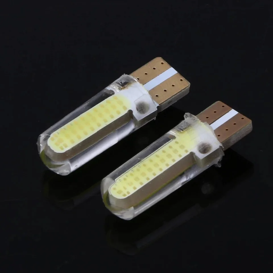 

2 шт. T10 COB W5W светодиодный интерьер автомобиля светильник позиции светильник 12V 194 501 wedge bulb, Купол Парковка белый светильник автомобиль Лада Т...