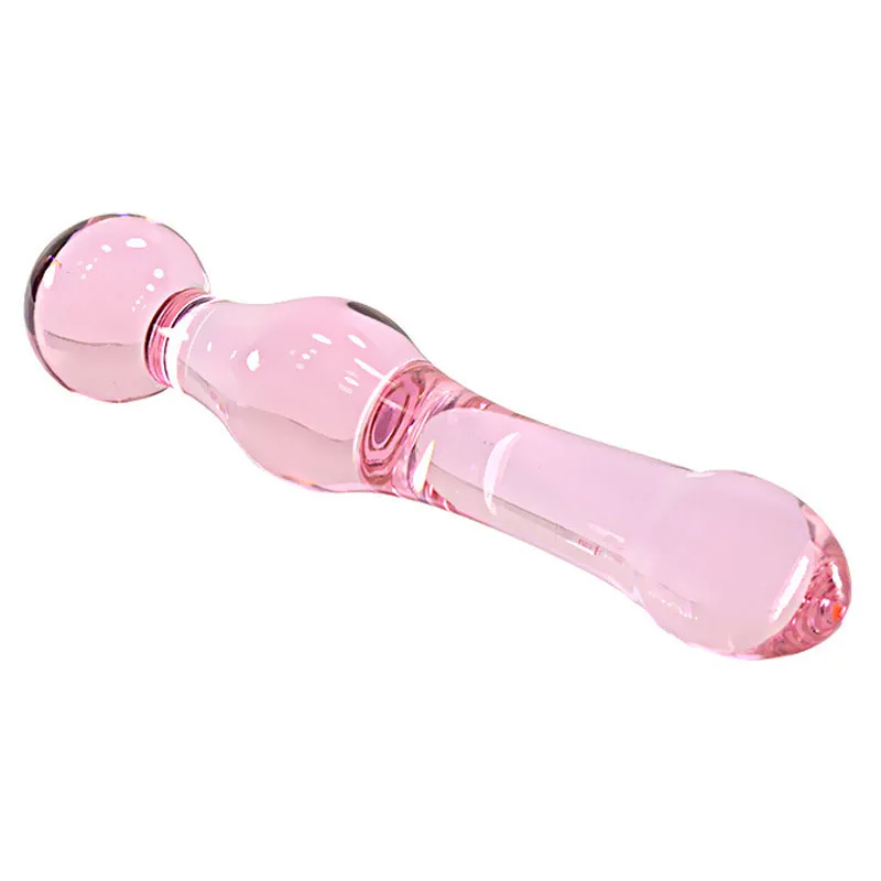 Pink Glass Dildo Anal Beads Butt Plug Beauty Sexy Toys Sex Products Buttplug Anus Stimulator Dilator | Красота и здоровье