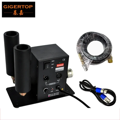 1 Китай TIPTOP DMX CO2 струйная машина для ночного клуба CO2 струйная криогенная установка эффектов Одиночная трубка+ 6 М шланг переключаемый специальный эффект туман криогенный - Цвет: 1