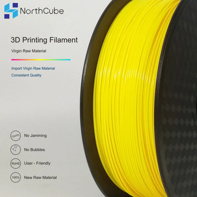 Нить для 3D печати, Гибкая нить из ТПУ, гибкий пластик для 3d принтера, 1,75 мм, 1 кг, материалы для 3D печати, желтый цвет