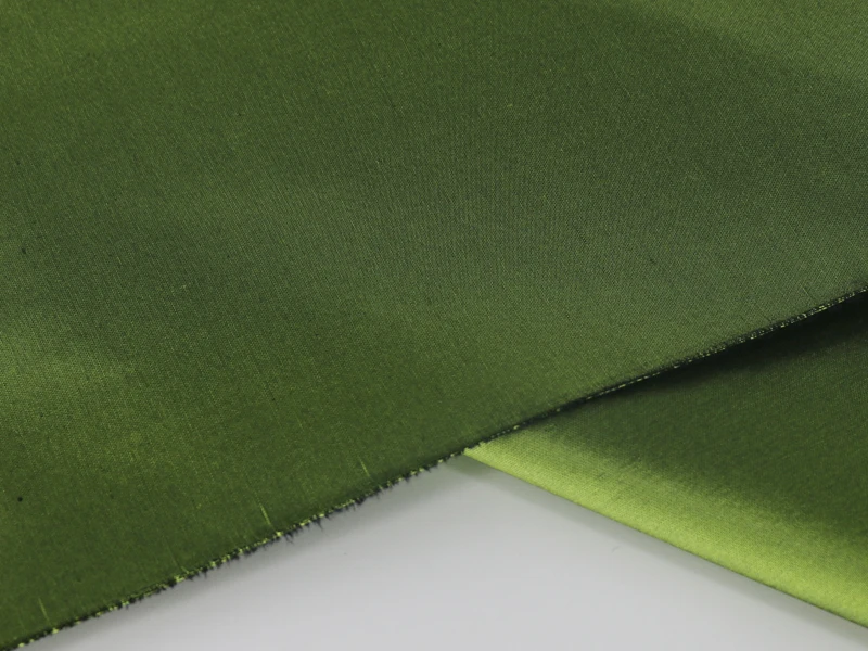 100*140 см качество пряжа окрашенная шелковая Тафта Ткань армейский зеленый|Ткань| |
