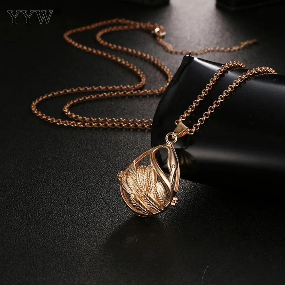 YYW лебедь форма ароматерапия с парфюмом кулон эфирное масло диффузор медальон