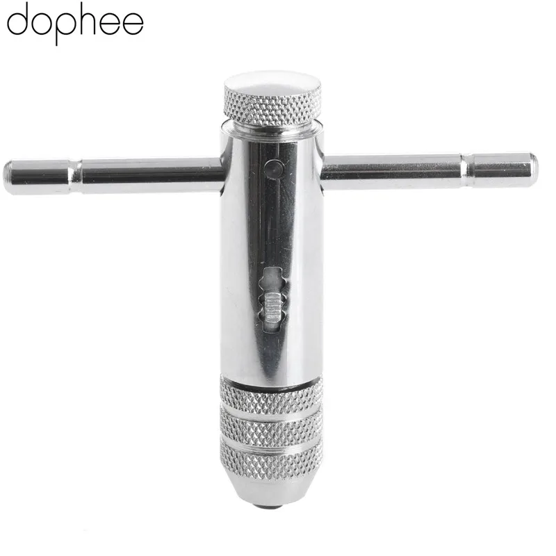 

dophee T-Handle Ratchet Tap Wrench Machinist Tool M3-M8 Screw Tap Holder Hand Tool Adjustable F Hand Taps/Pipe Taps/Hand Reamers