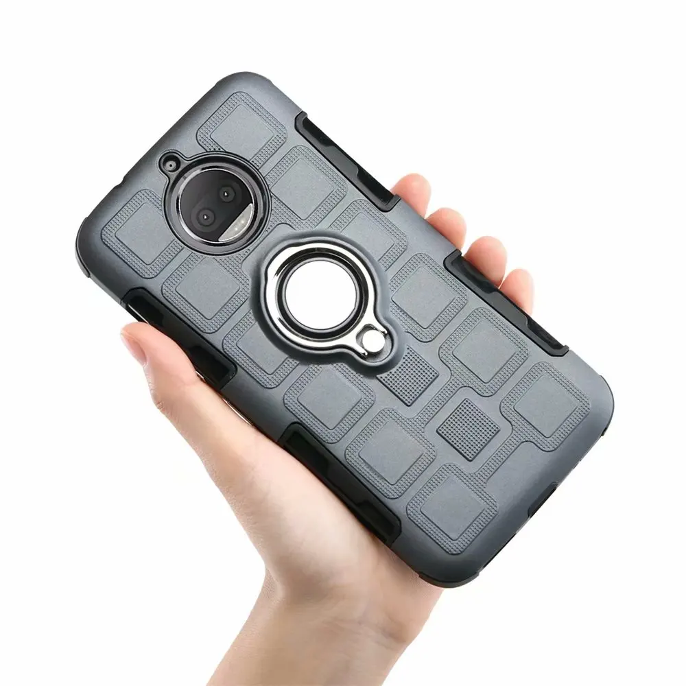 Чехол для Motorola Moto G7 G6 G5 G5S G4 C X4 E4 E5 Z3 Play Plus ударопрочный 2 в 1 Жесткий ПК силиконовый