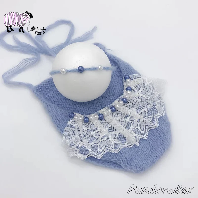 Newborn Photography Props Baby Girl Headband+Romper Photoshoot Outfits Backless Overalls Shooting Prop fotografia Accessories | Детская