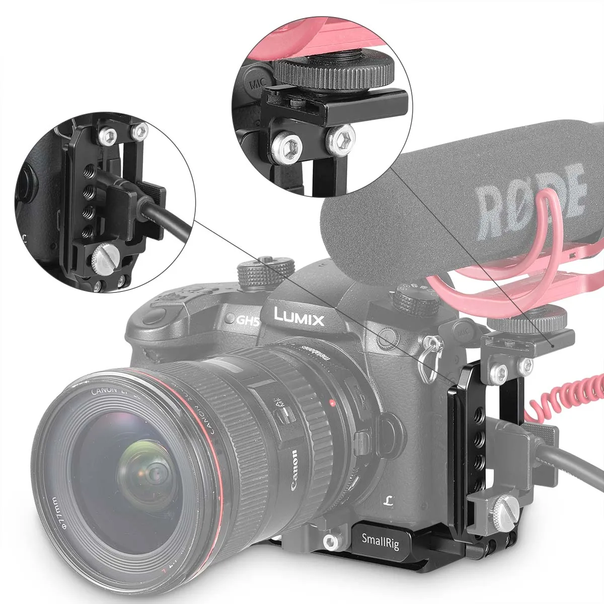 Smallrig GH5 специальный l кронштейн пластина для Panasonic Lumix /gh iPhone5 s быстросъемная