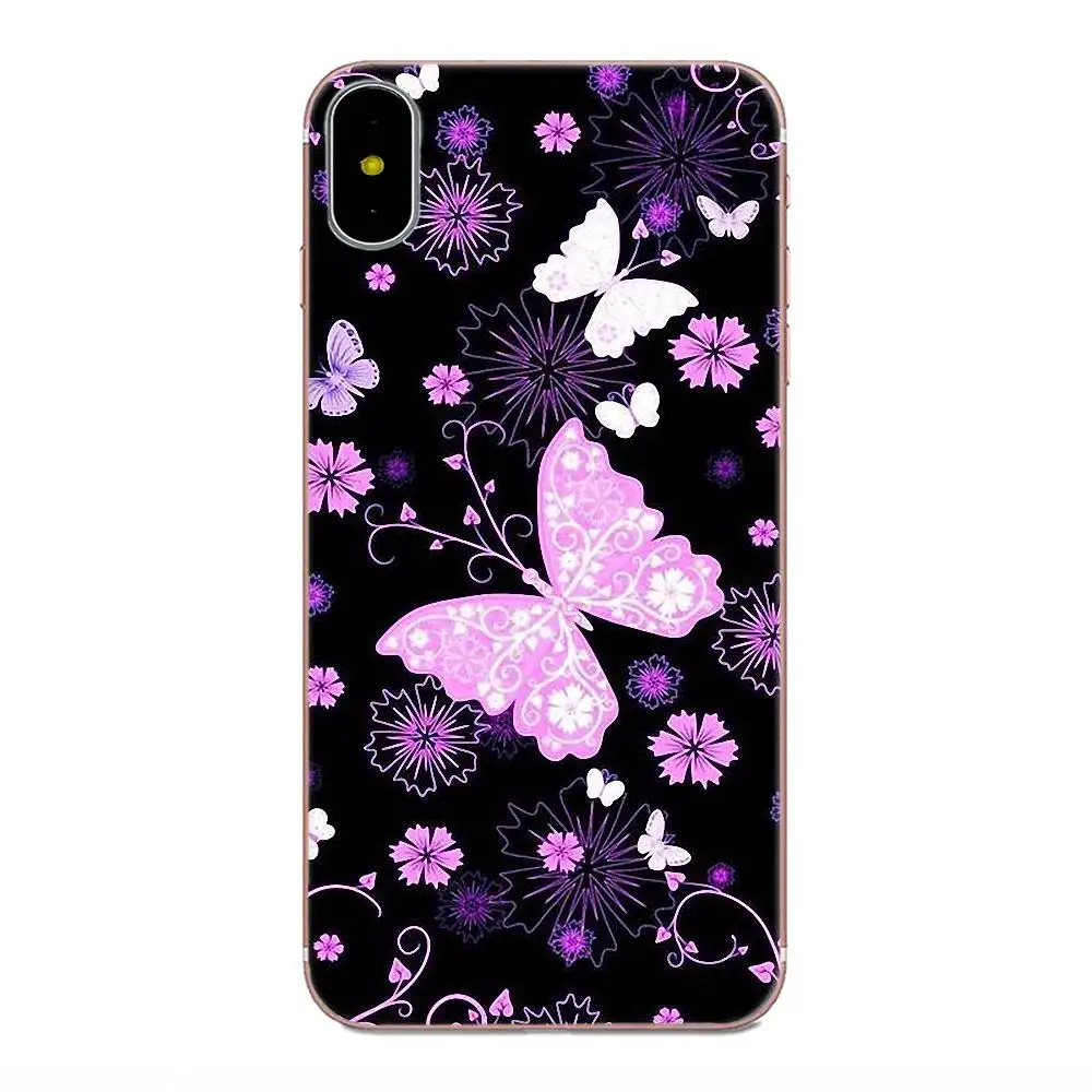 Красочная крутая Бабочка Мягкая Художественная печать для Apple iPhone 4 4S 5 5C 5S SE 6 6S 7 8