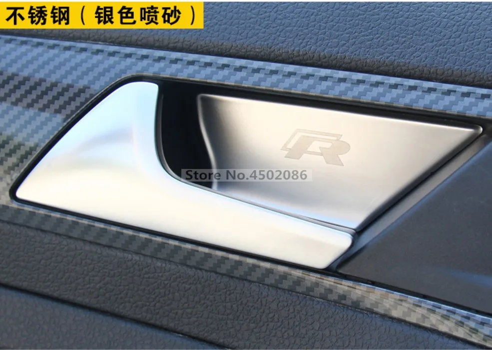 Автомобильные аксессуары для Volkswagen Golf 7 MK7 MK7.5- интерьер дверная ручка чашу покрытие стикер для отделки стайлинга автомобилей