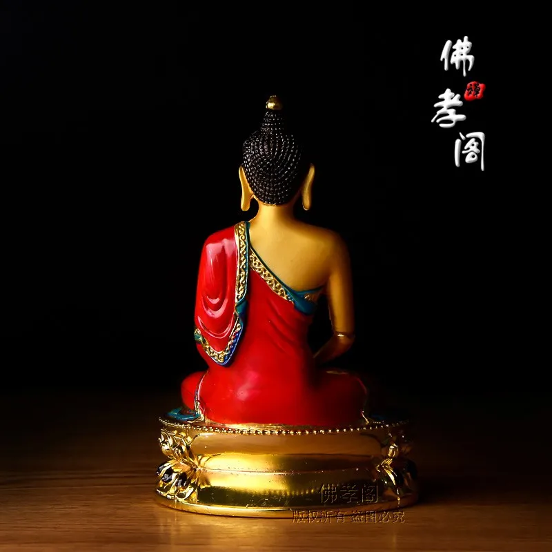 Защищает бронзовые статуи благоприятного и счастливого Будды позолоченные