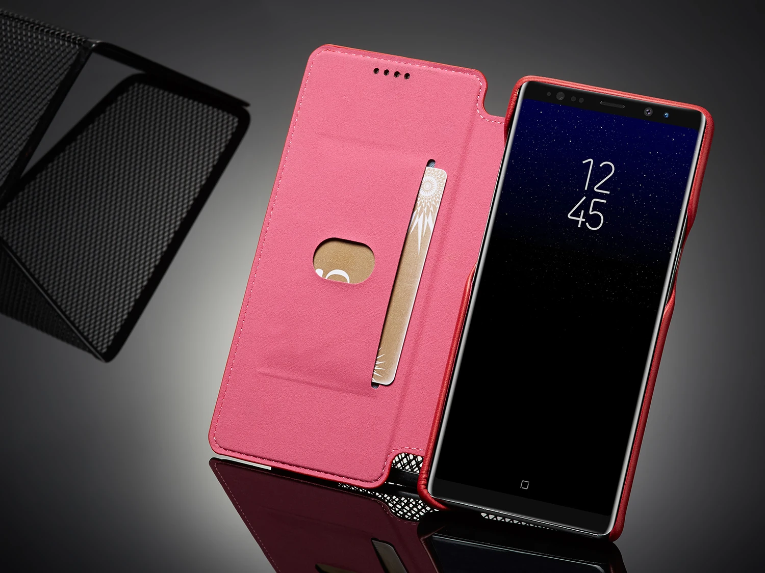LC. imeeke роскошный Магнитный привлекательный флип-чехол для samsung Galaxy Note 8 N950F Бизнес кобура ретро кожаный чехол простой