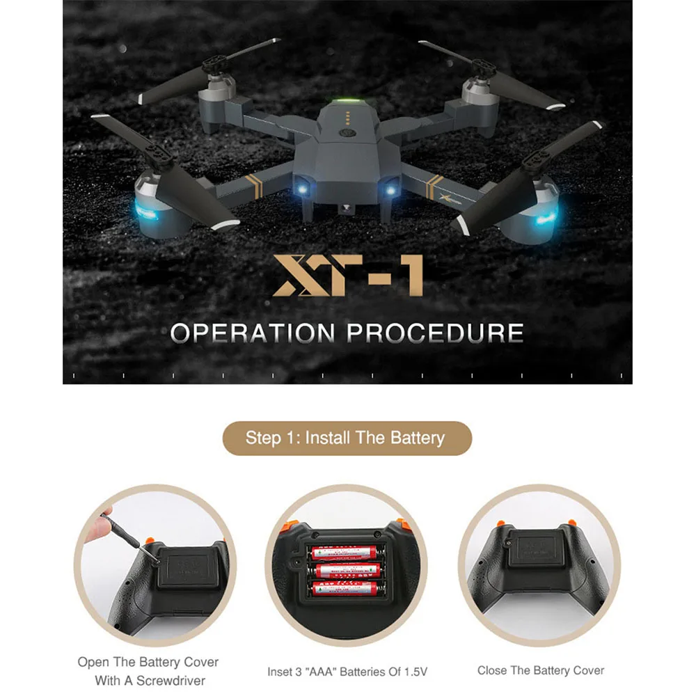 XT 1 WI FI 2 4G 6 осевой гироскоп Радиоуправляемый вертолет FPV с Камера 720p1080p Дрон