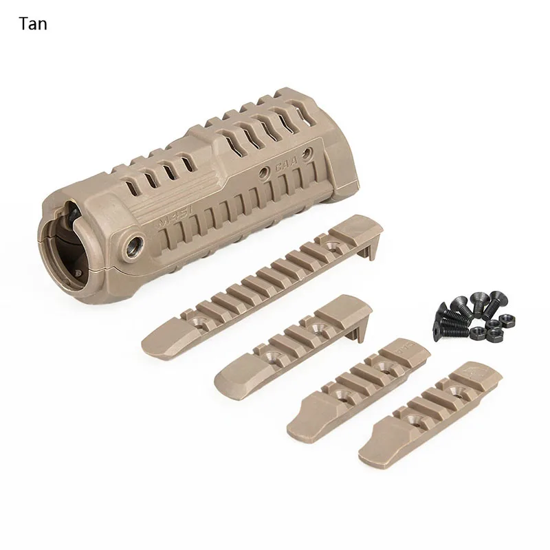 Тактический Черный загар зеленый M4S1 рука Guard Handguard для AR Carbine M16 AR15 HS22-0174 - Цвет: tan
