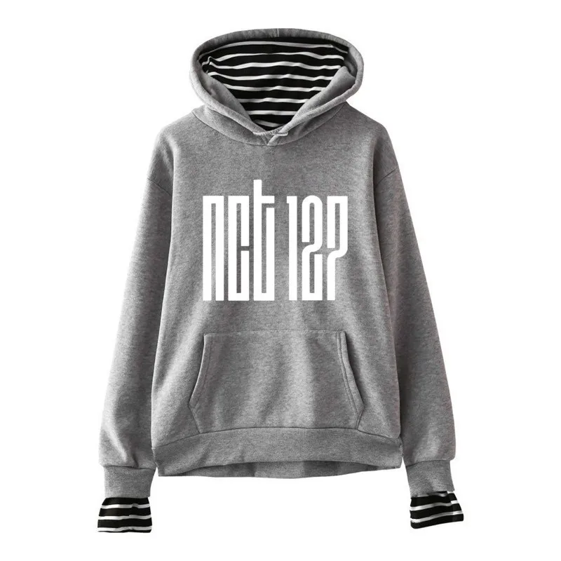 Новинка; Черная Толстовка Exo Got7 Mamamoo для женщин; Monsta X Twice Stray Kids Nct Harajuku Wanna One; повседневные толстовки для фанатов - Цвет: bts3