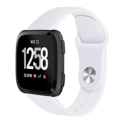 white Мягкий Силиконовый Браслет для Fitbit Versa, сменные спортивные часы-браслет, аксессуары для ремешка, ремешок для часов для Fitbit versa lite - Цвет: white