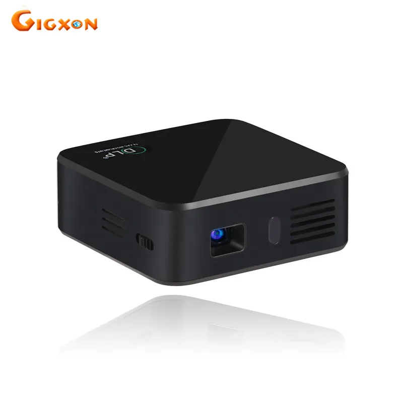 Gigxon G05 DLP WiFi Bluetooth 120 люмен Мини Проектор E05 СВЕТОДИОДНЫЙ Карманный Quad core Android Смарт