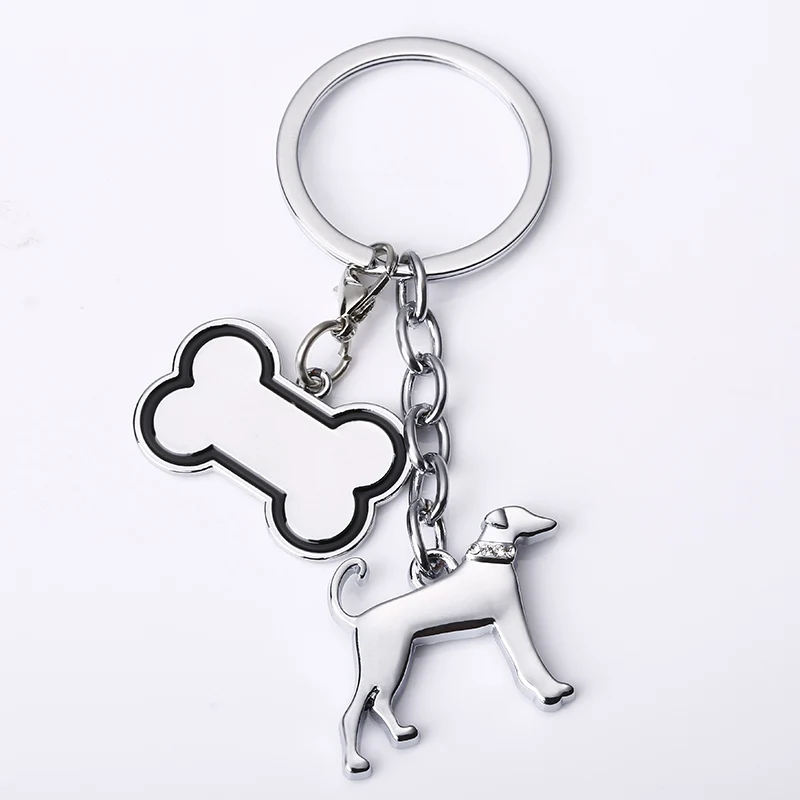 Креативные брелоки милые далматинские брелки с собаками цепочка для ключей