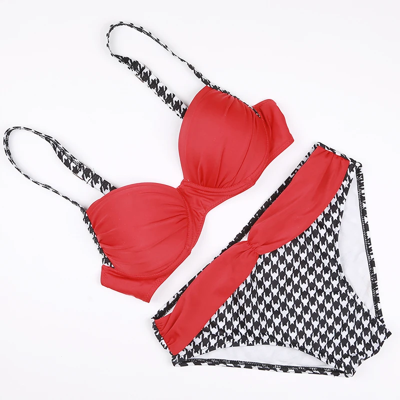 Женский купальник с пуш ап 2018 низкая талия сексуальный комплект бикини