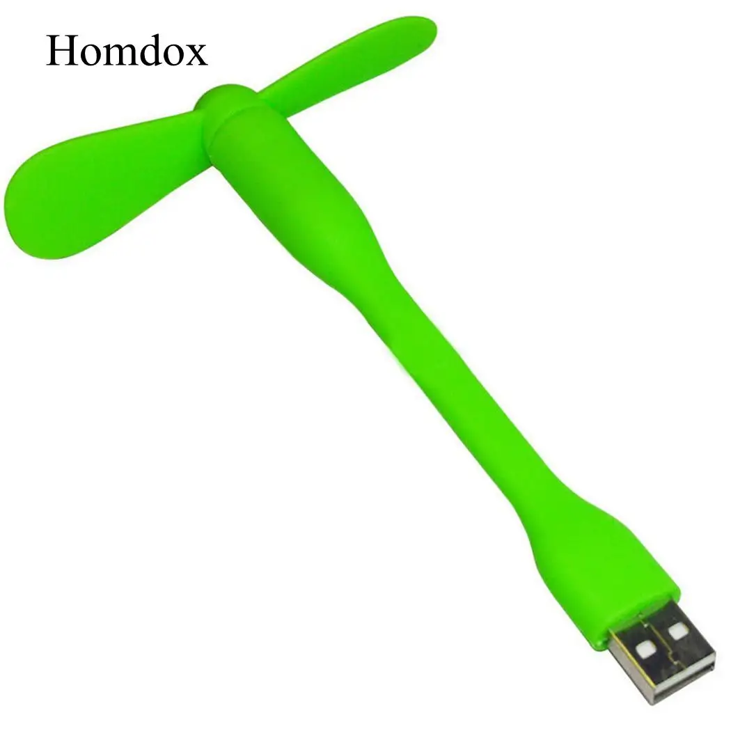Green Гибкая usb-лампа портативный съемный USB мини вентилятор для всех источников питания USB выход USB гаджеты для ноутбука настольный компьютер - Цвет: Green