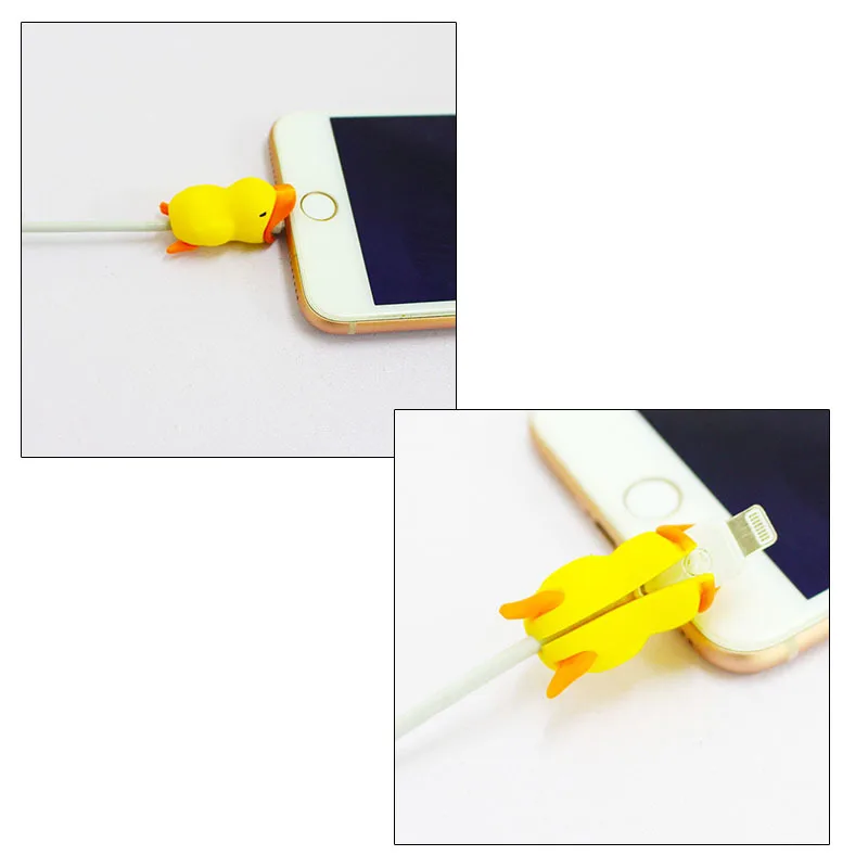 40 шт. защита для кабеля от укуса с милыми мультяшными животными iphone USB шнур