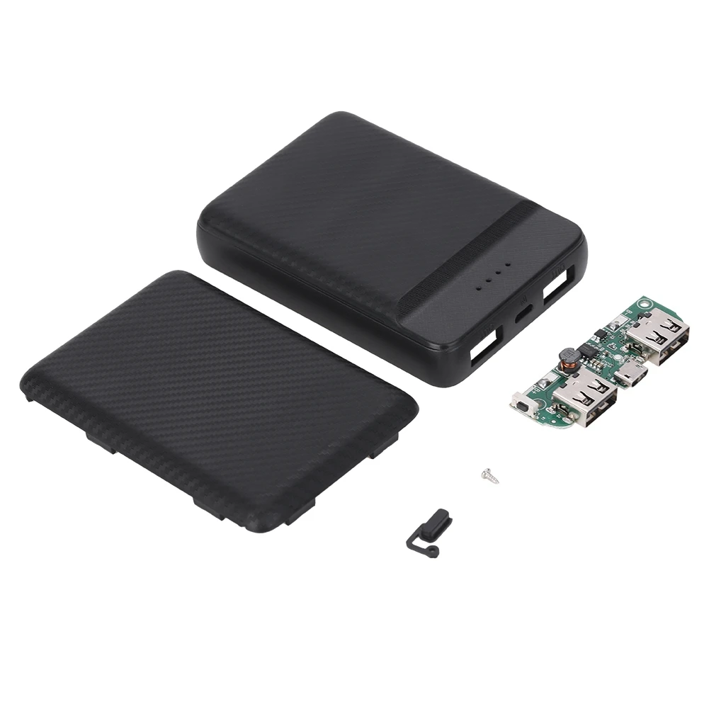 Без батареи) 10000 мАч Внешний Аккумулятор Чехол DIY Kit DC 5 В/2A для полимерной батареи двойной usb зарядка светодиодный светильник внешний аккумулятор материнская плата