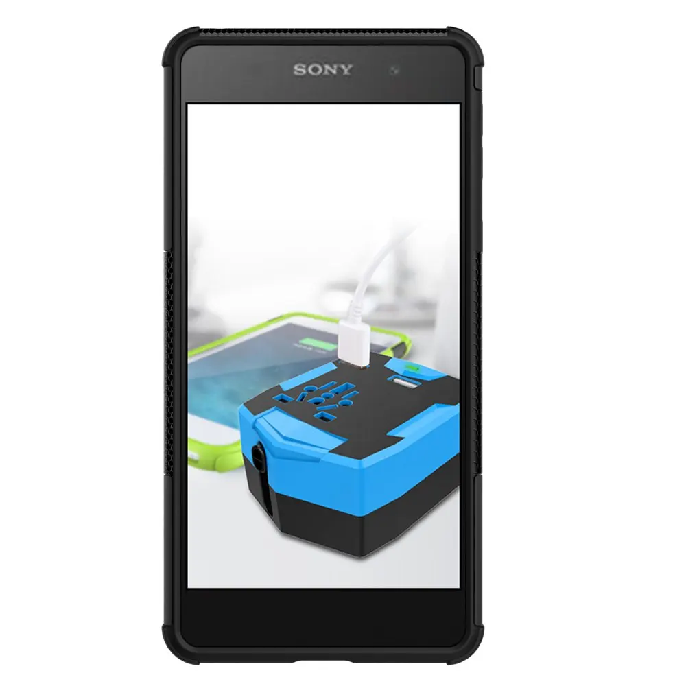 Чехол для Sony Xperia E5 sony LTE пластиковый силиконовый кронштейн чехол телефона E 5 F3311 F