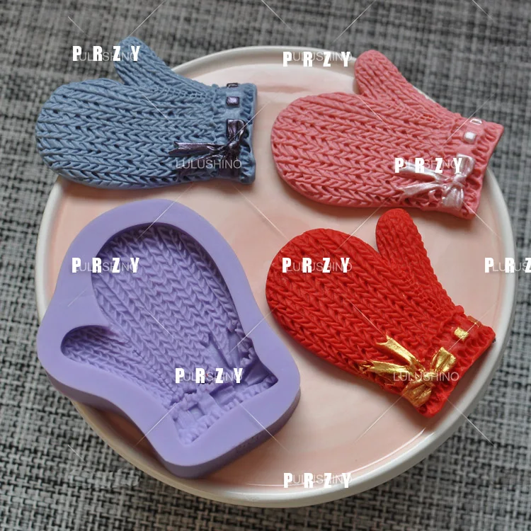 Силиконовая форма для помадки Пищевая силиконовая Носки перчатки фаршированные