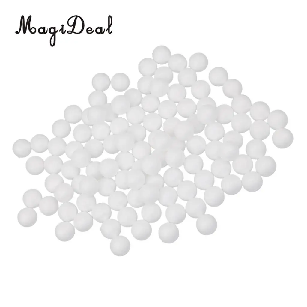 MagiDeal 100 шт 20 мм белый Моделирование дети ремесло пенопластовый шар DIY вечерние пены мяч DIY рождественские украшения для дома