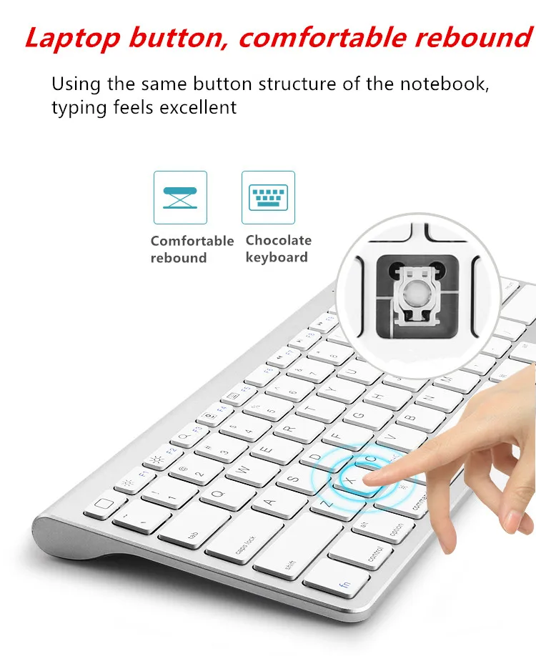 Многосистемная многофункциональная bluetooth-клавиатура с кронштейном для