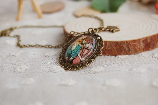 6pcs/lot Cute Mr. Fox and Mrs. Necklaces Love Vintage Bronzed Pendant for Best Friends XL121 | Украшения и аксессуары