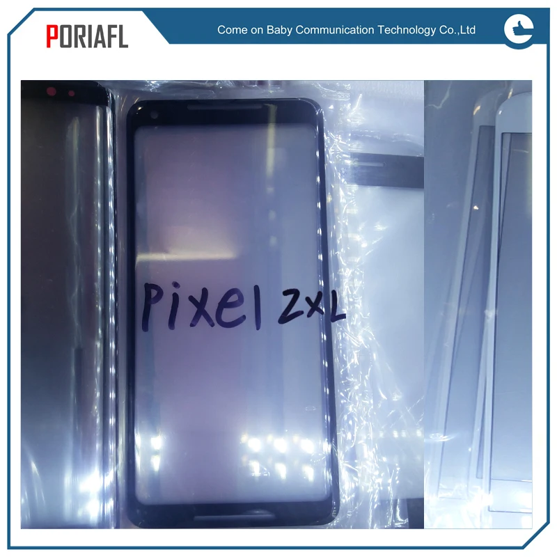 Poriafl Высокое качество для Google Pixel 2 XL передняя внешняя стеклянная линза Ремонт