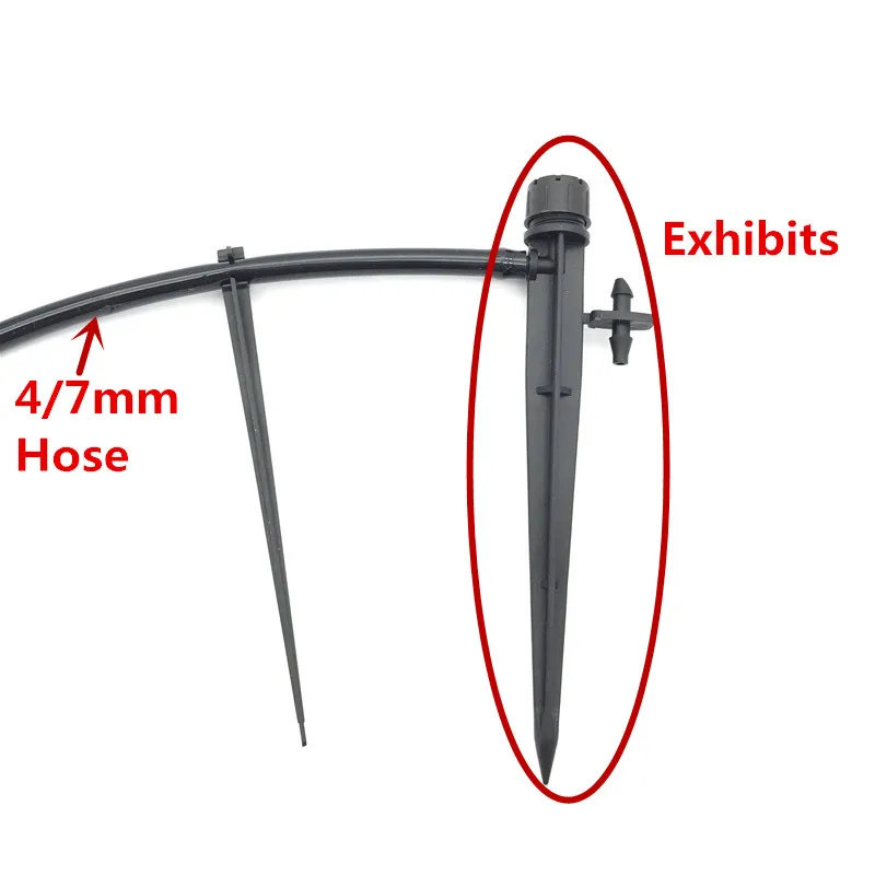 Держатель стеблей фиксированный в форме C для капельного орошения шланг 4 / 7 мм