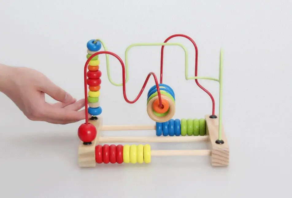 Деревянные бусины лабиринт игрушка раннего ребенка дошкольника образования