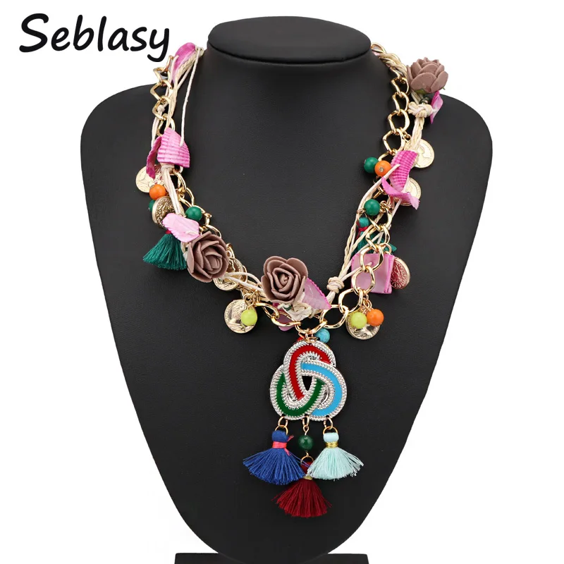 Seblasy Горячая продажа Макси большое заявление Бохо бусины из ракушек монеты