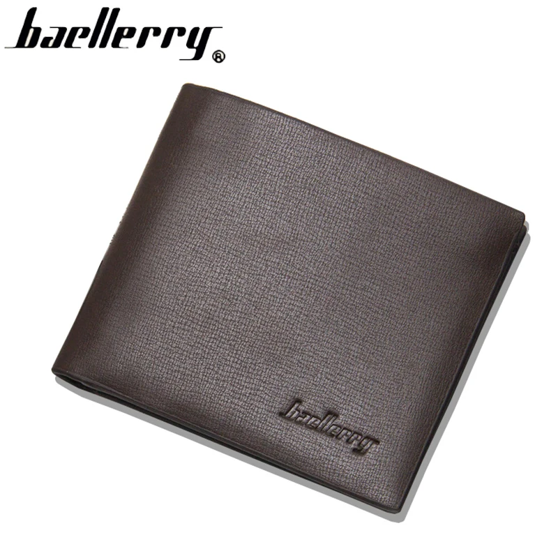 Мужской кожаный кошелек в деловом стиле мужской простой высшего качества