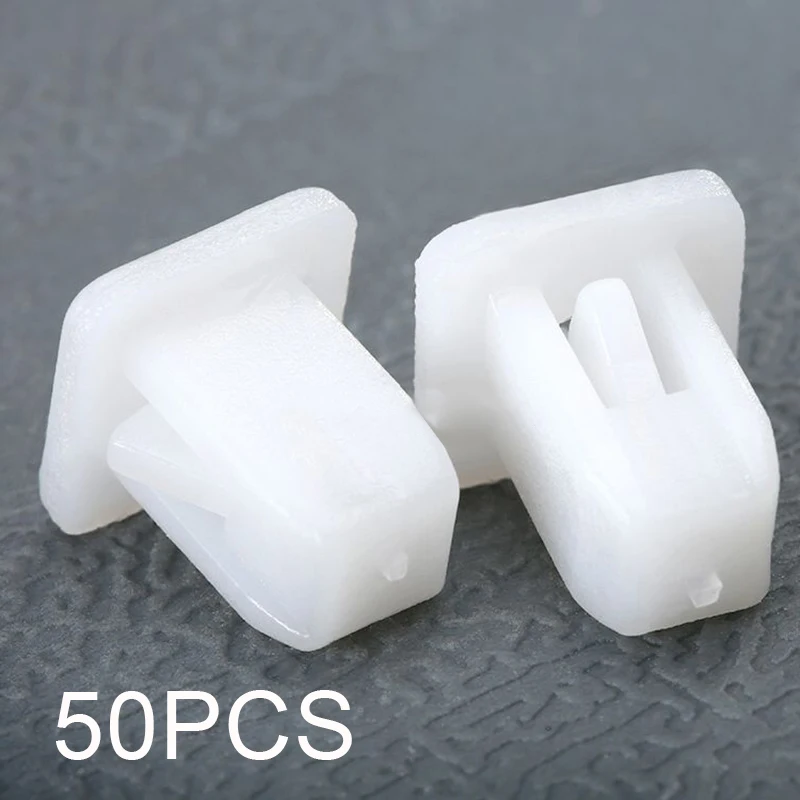 50 шт. Пластик отверстие белый заклепки фиксатор автомобилей зажимы пистоны для