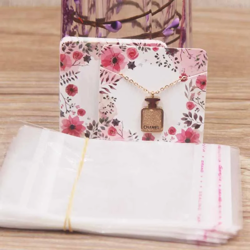 24 дизайн ювелирных изделий Дисплей Ожерелья Подвески пакет карты в форме сердца