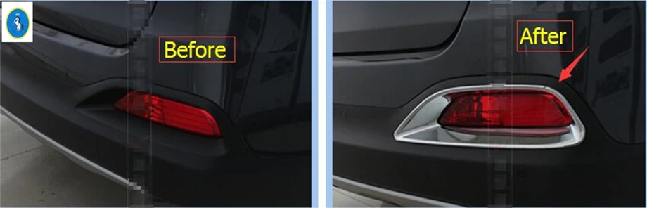 Задние противотуманные фары Yimaautotrims багажника рамка крышка отделка 2 шт. для KIA