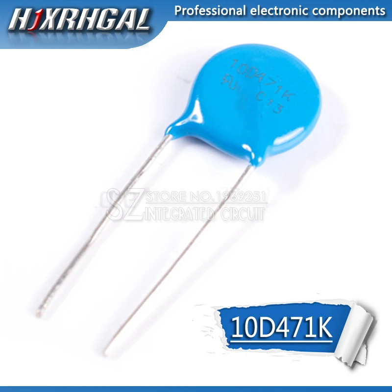 10 шт. Варистор 10D471K 470 в пьезорезистор 10D471 hjxrhgal|Резисторы| |