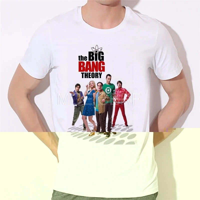 Для мужчин с принтом короткий рукав тематикой сериала Теория большого взрыва