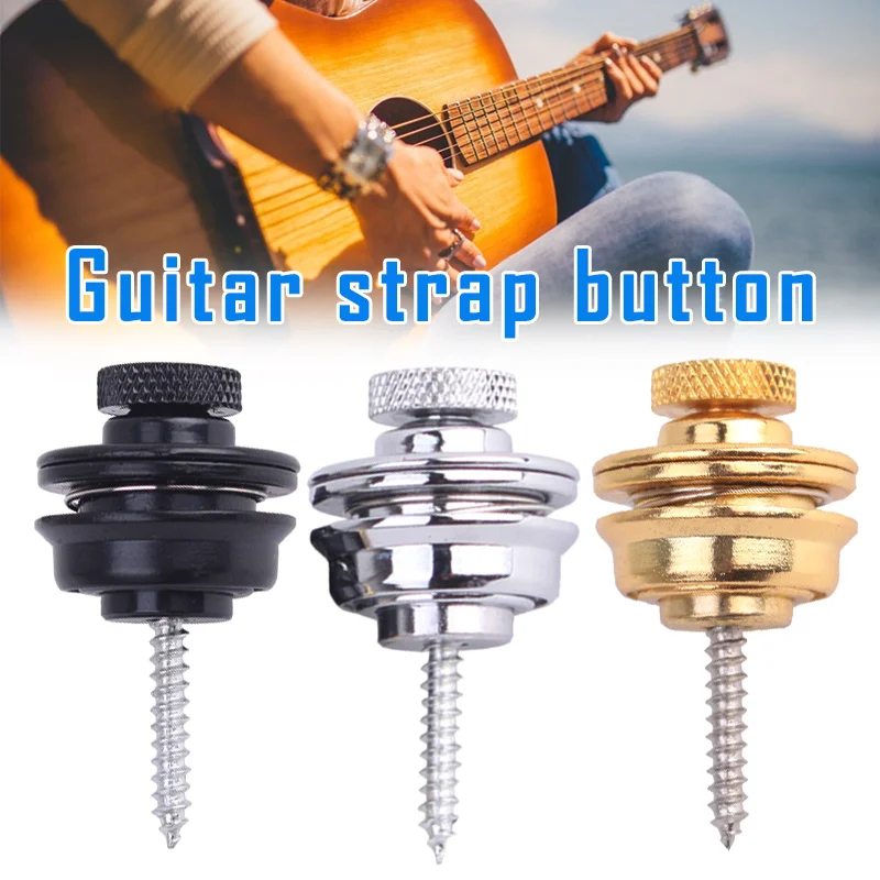Горячая 1 шт. замок для гитарного ремня кнопка блокировки Противоскользящий