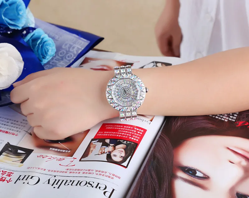 2018 водонепроницаемые кварцевые часы для женщин роскошные брендовые серебряные