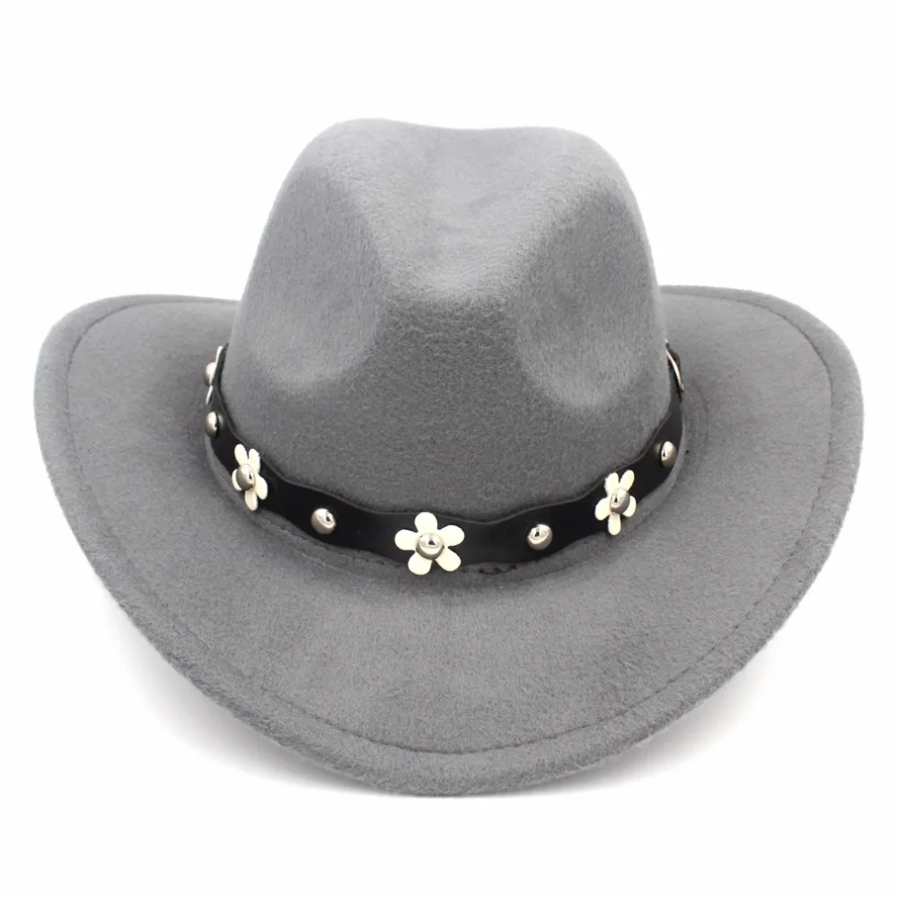 Женская Ковбойская шляпа Mistdawn ковбойская с широкими полями шляпка цветочным