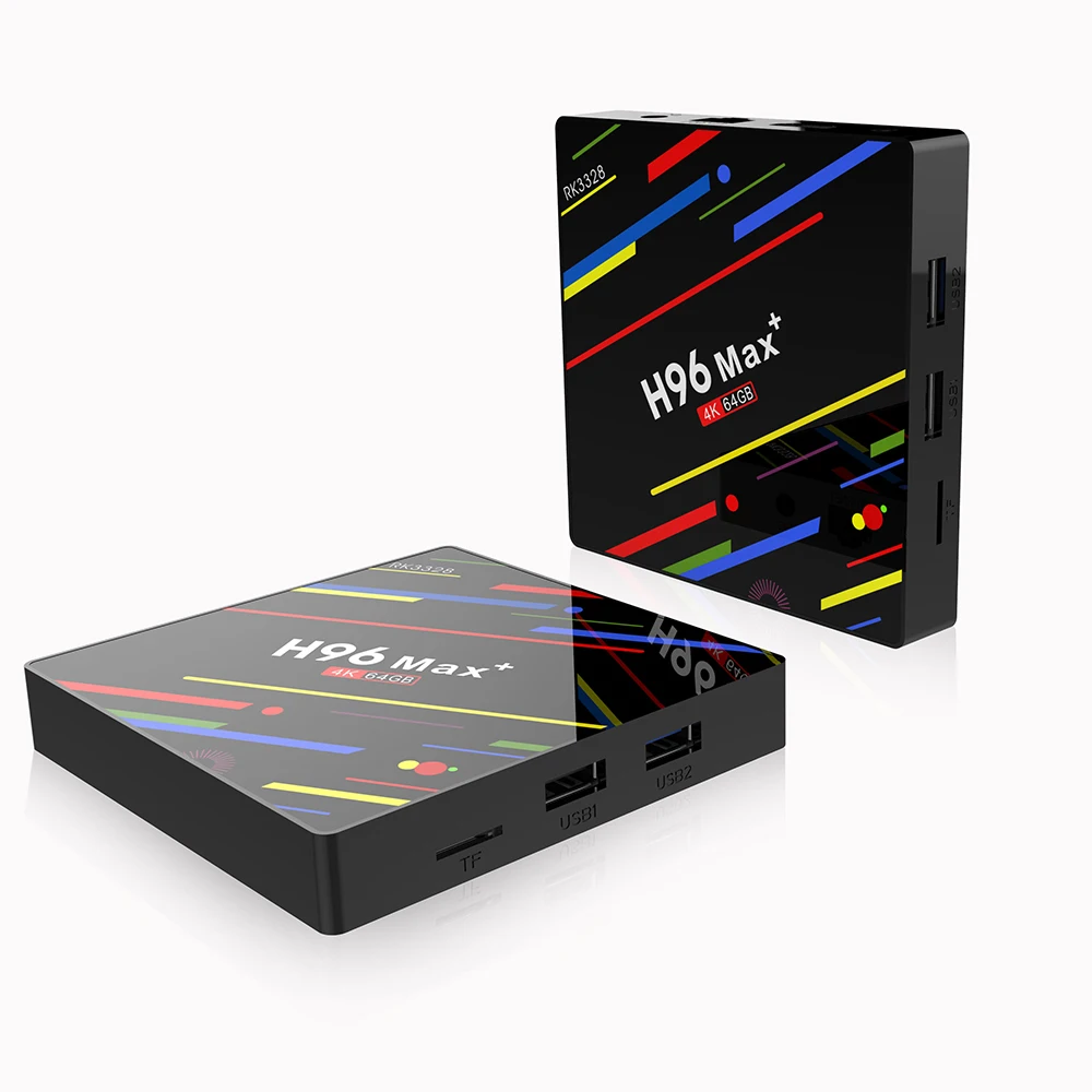 H96 MAX + ТВ коробка RK3328 Quad-Core Декодер каналов кабельного телевидения Android 8 1 4K/3D