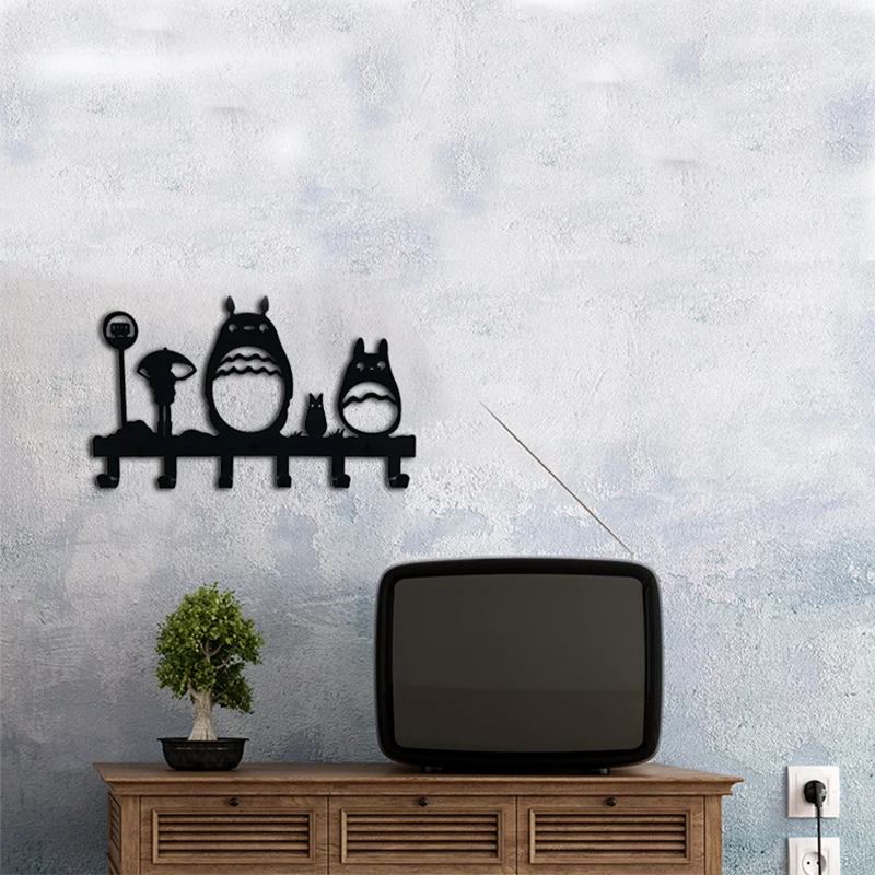 Креативный мультяшный настенный декоративный держатель для ключей домашняя