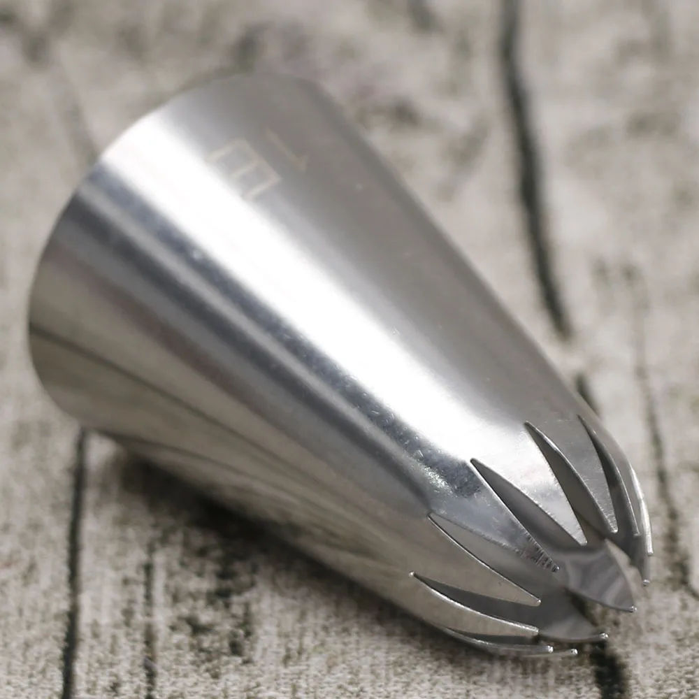 # 1E большой Размеры металлические насадки для сливок Нержавеющая сталь